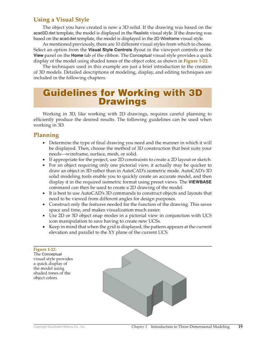 AutoCAD and Its Applications—Comprehensive 2020, 27th Edition page 19