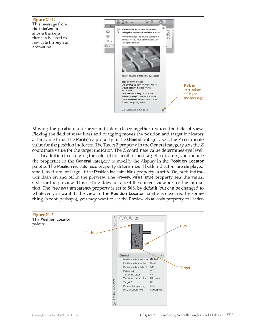 AutoCAD and Its Applications—Comprehensive 2020, 27th Edition page 555