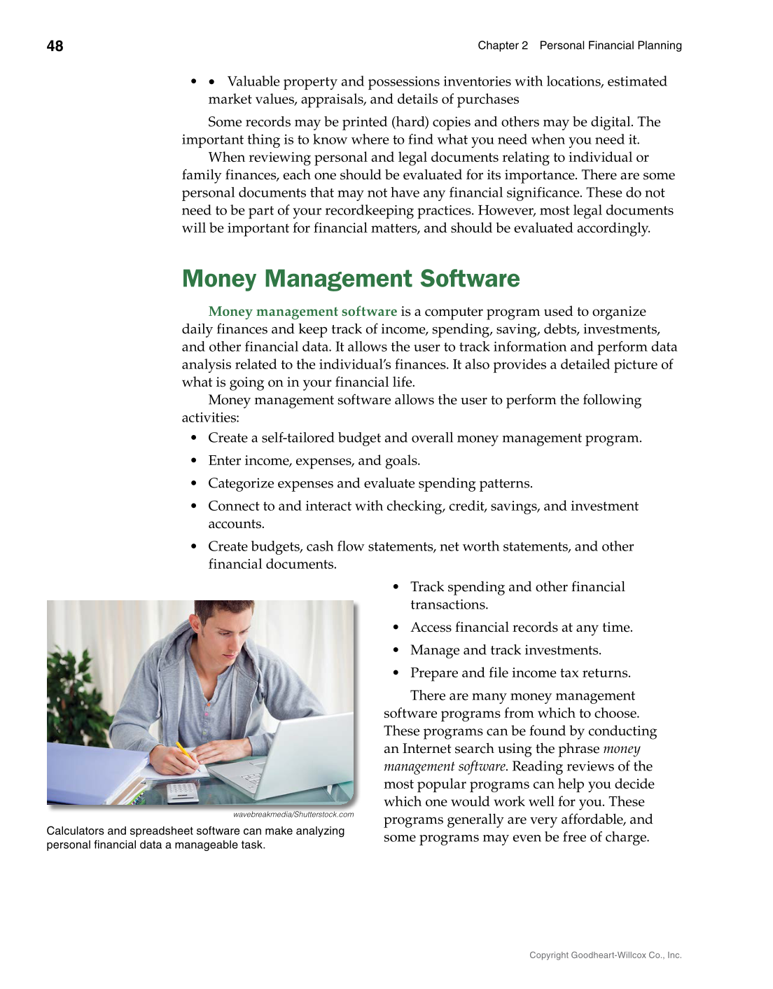 Foundations of Financial Literacy, 10th Edition page 48