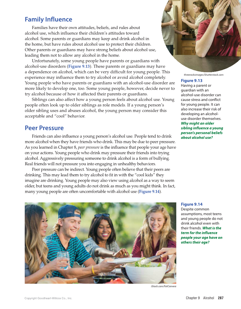 Comprehensive Health Skills for Middle School, 1st Edition page 287