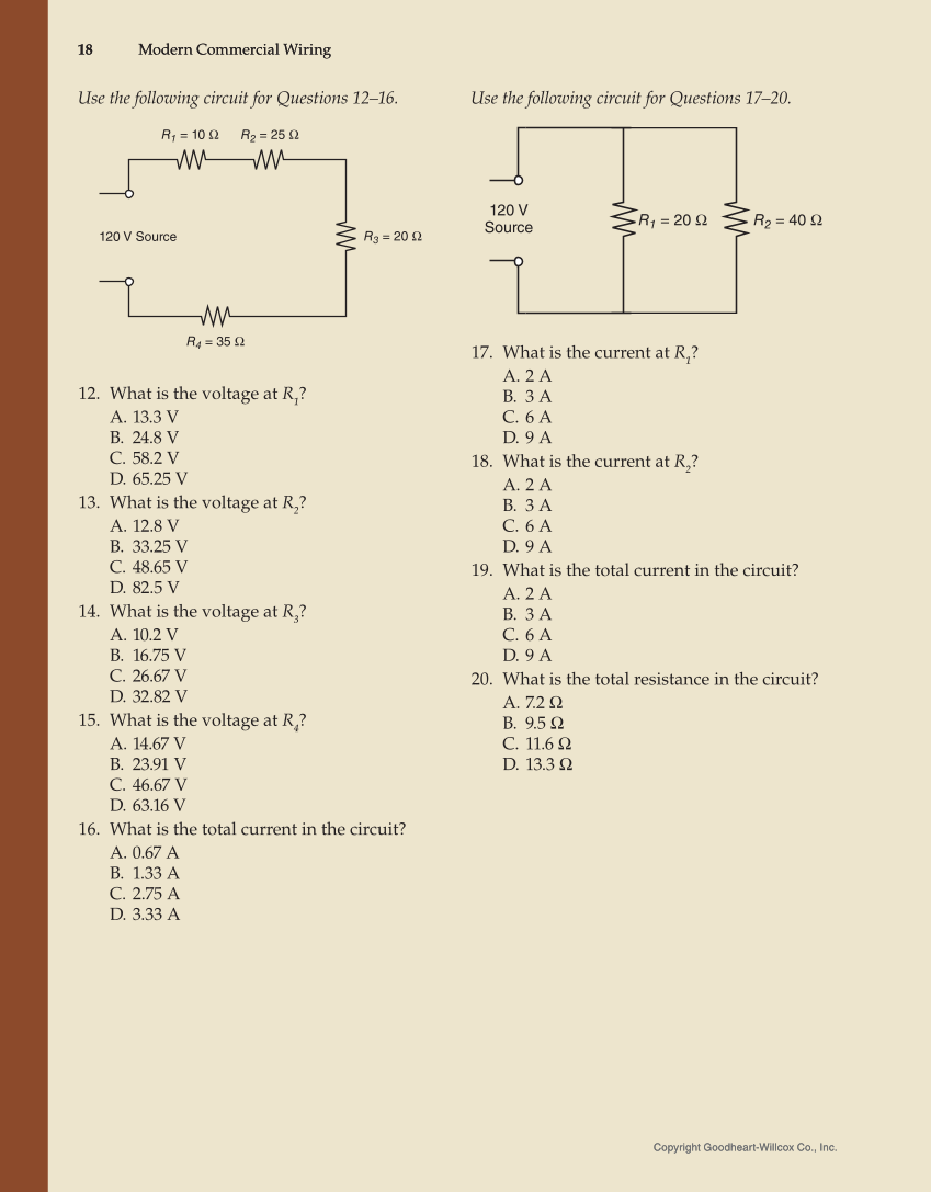 Modern Commercial Wiring, 8th Edition page 18