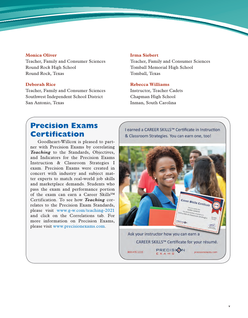 Teaching, 3rd Edition page v