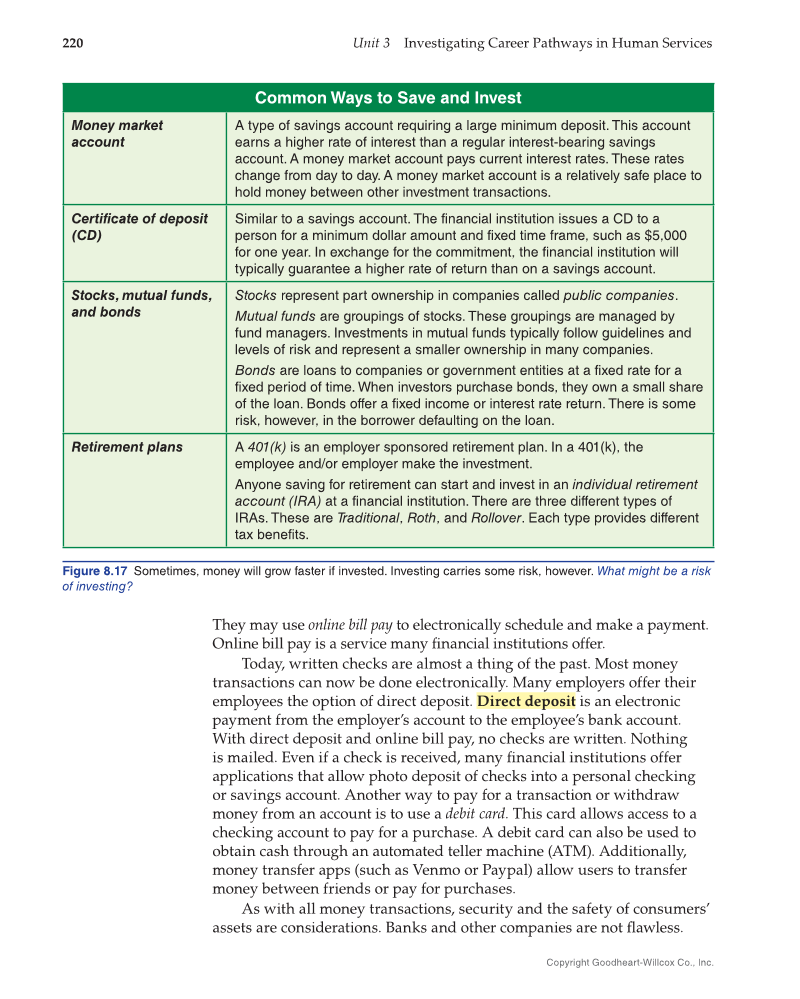 Principles of Human Services 2e, Textbook page 220