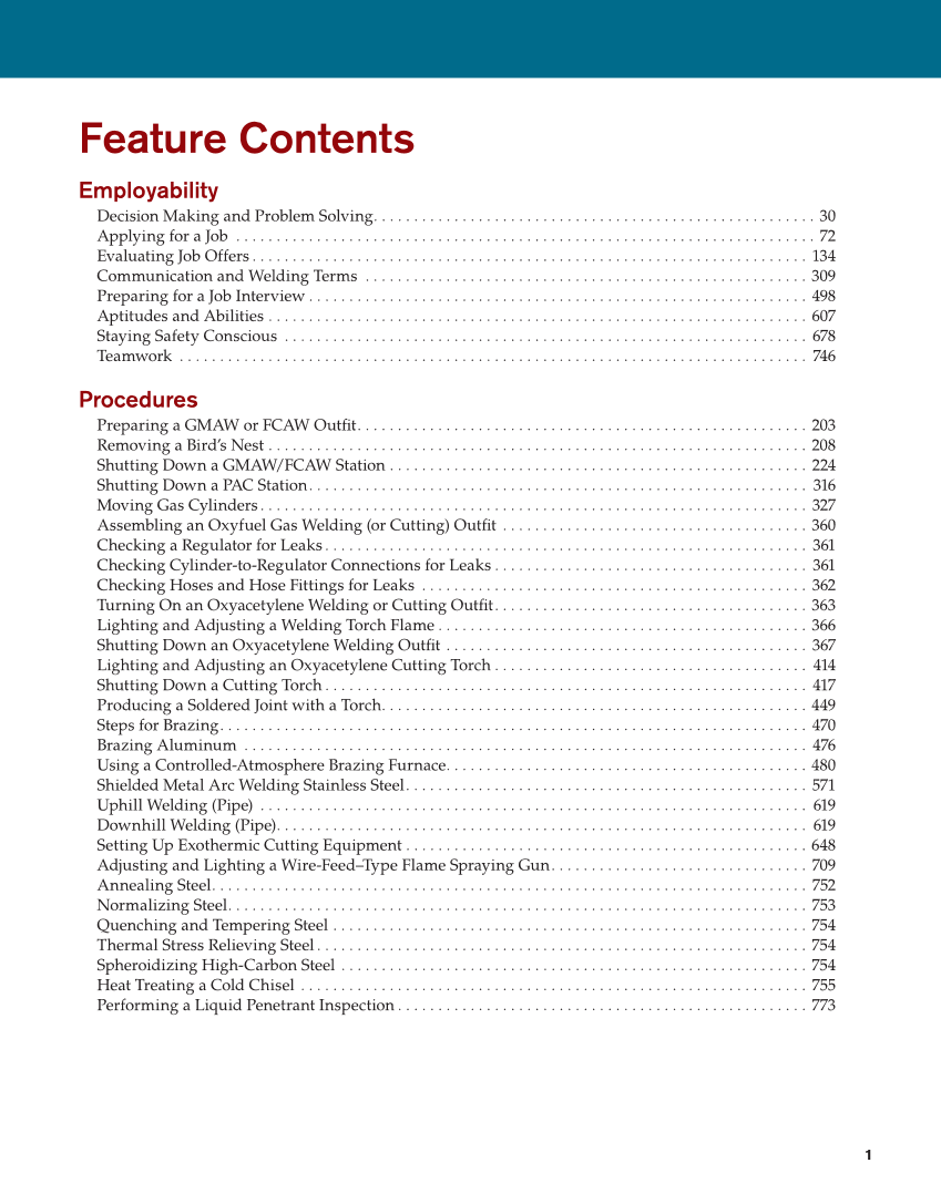 Modern Welding, 12th Edition page 1