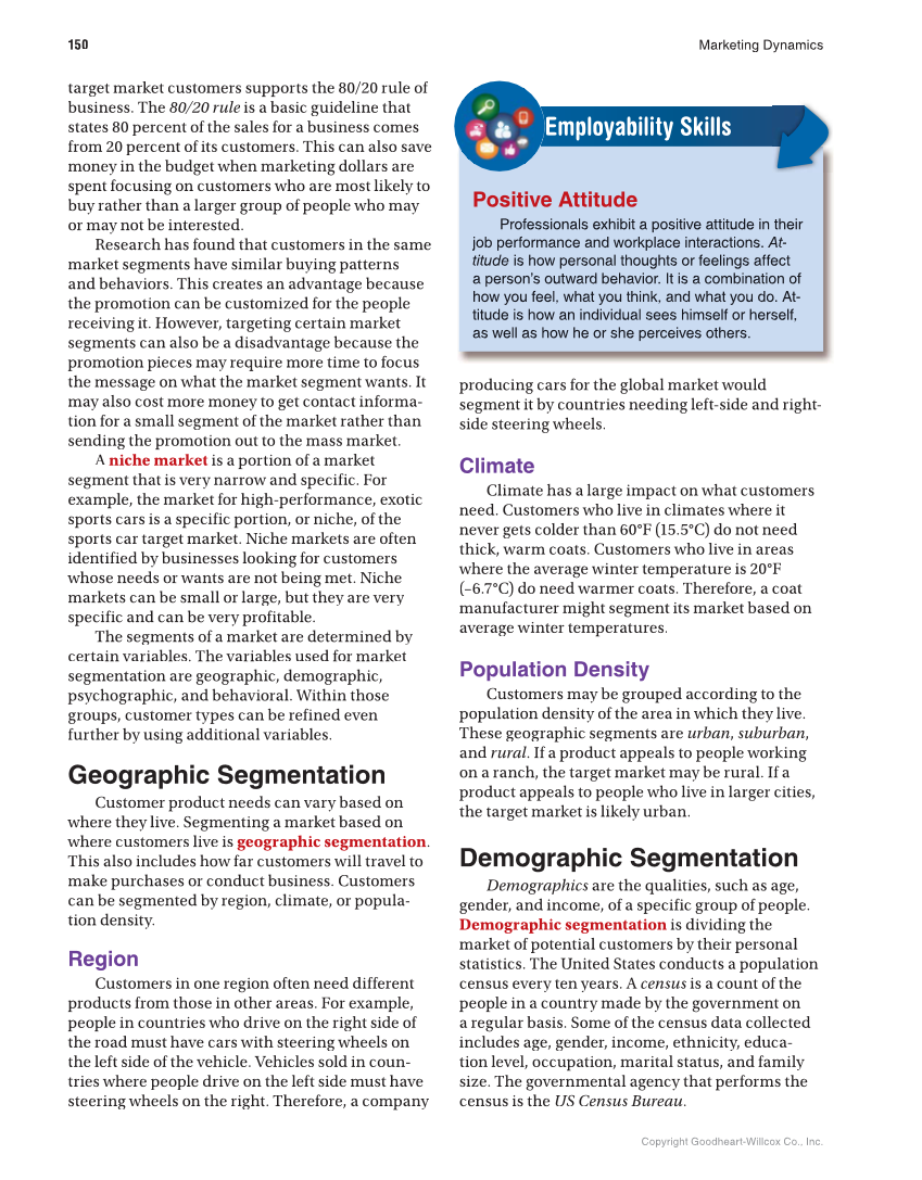 Marketing Dynamics, 4th Edition page 150