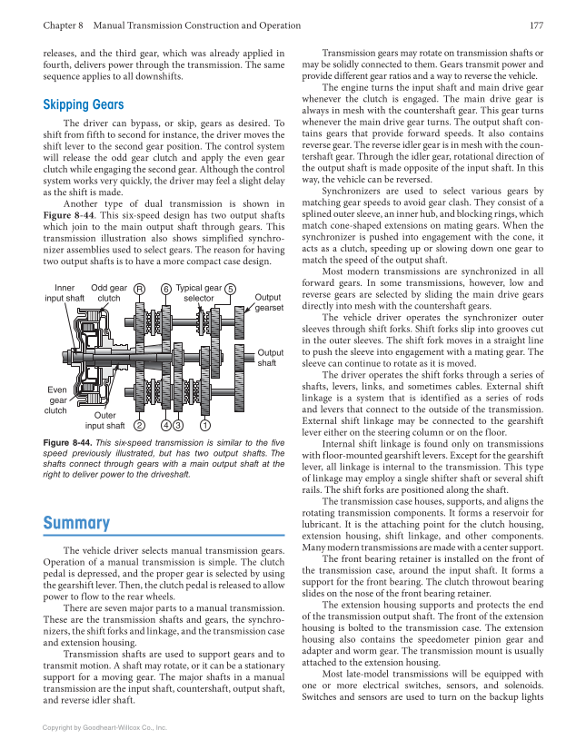 Manual Drive Trains and Axles, 4th Edition, Online Textbook page 177