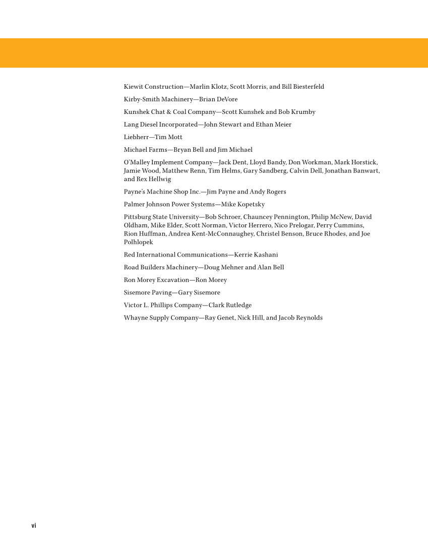 Heavy Equipment Power Trains and Systems, 1st Edition page vi
