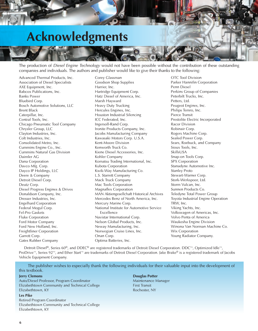Diesel Engine Technology 9e page 6
