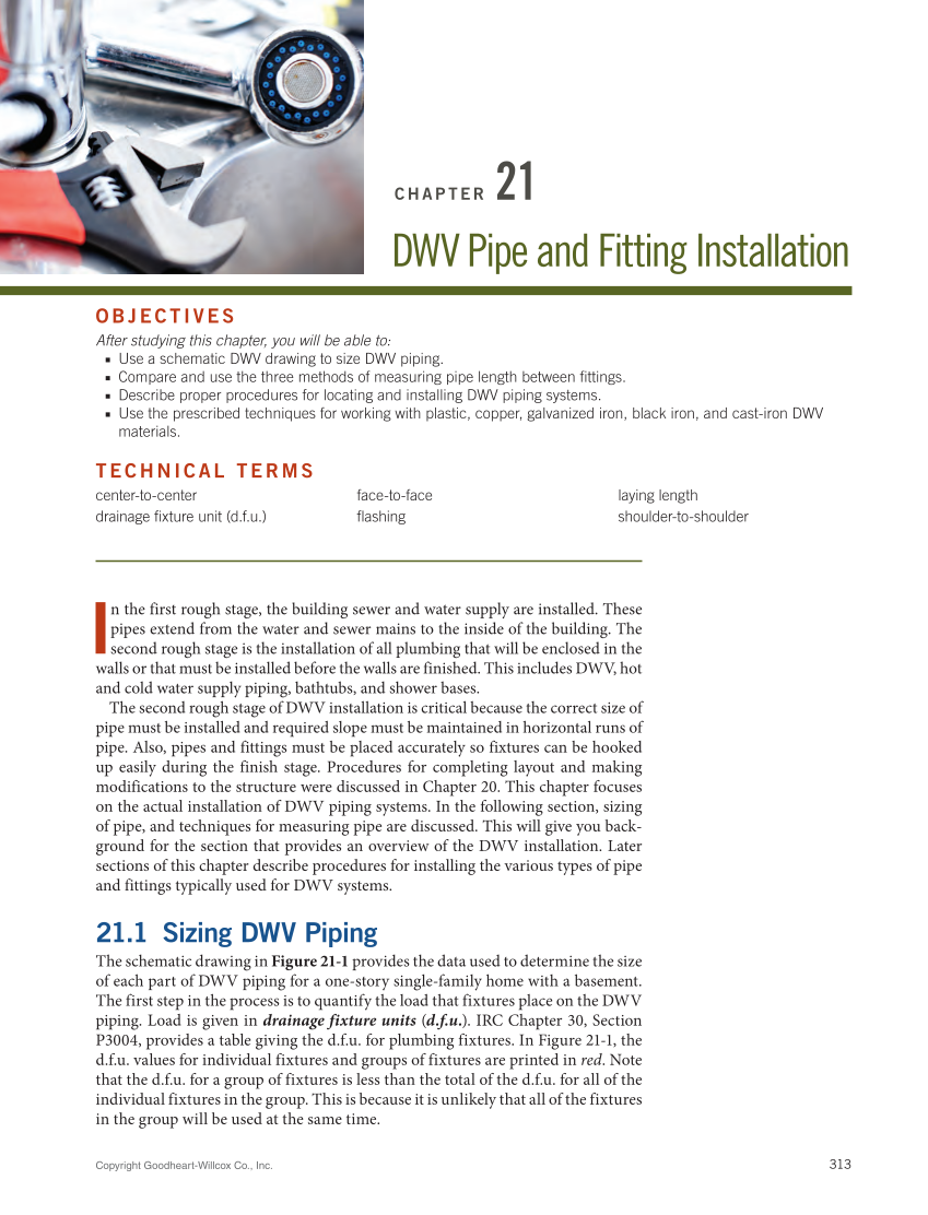 Modern Plumbing 9e page 313