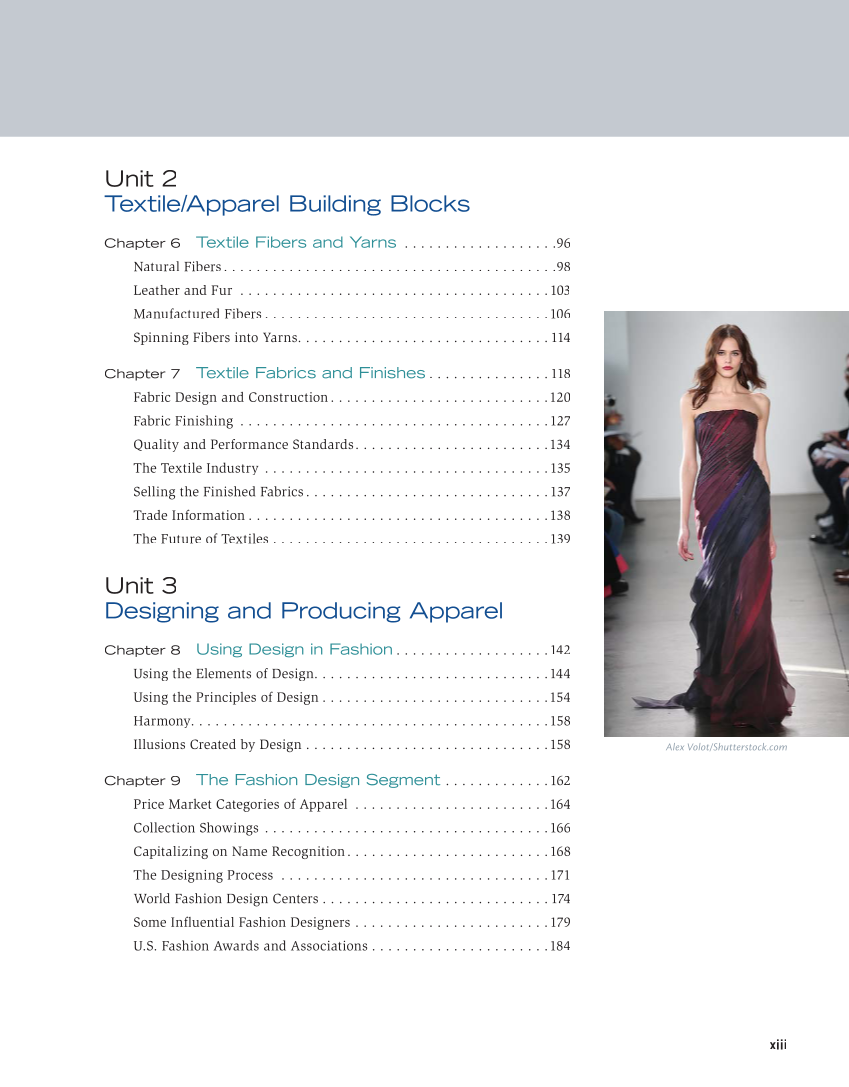 Fashion Marketing & Merchandising, 5th Edition page xiii
