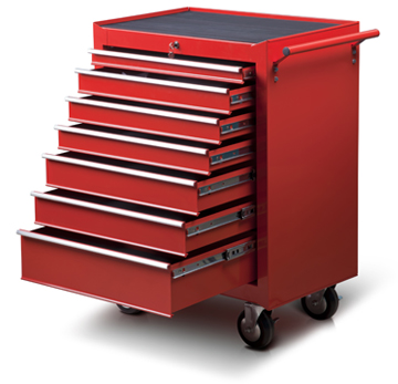 A red toolbox