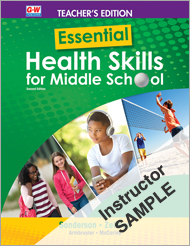 Essential Health Skills for Middle School 2e, Online Instructor Resource Suite SAMPLE