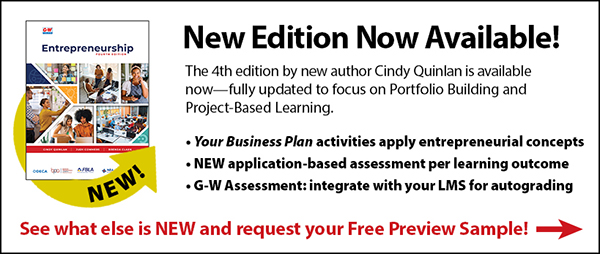 A new edition of Entrepreneurship is now available! Click here to see what else is new and request your free preview sample!