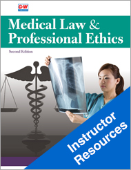 Medical Law & Professional Ethics 2e, Instructor Resources